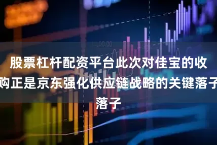 股票杠杆配资平台此次对佳宝的收购正是京东强化供应链战略的关键落子